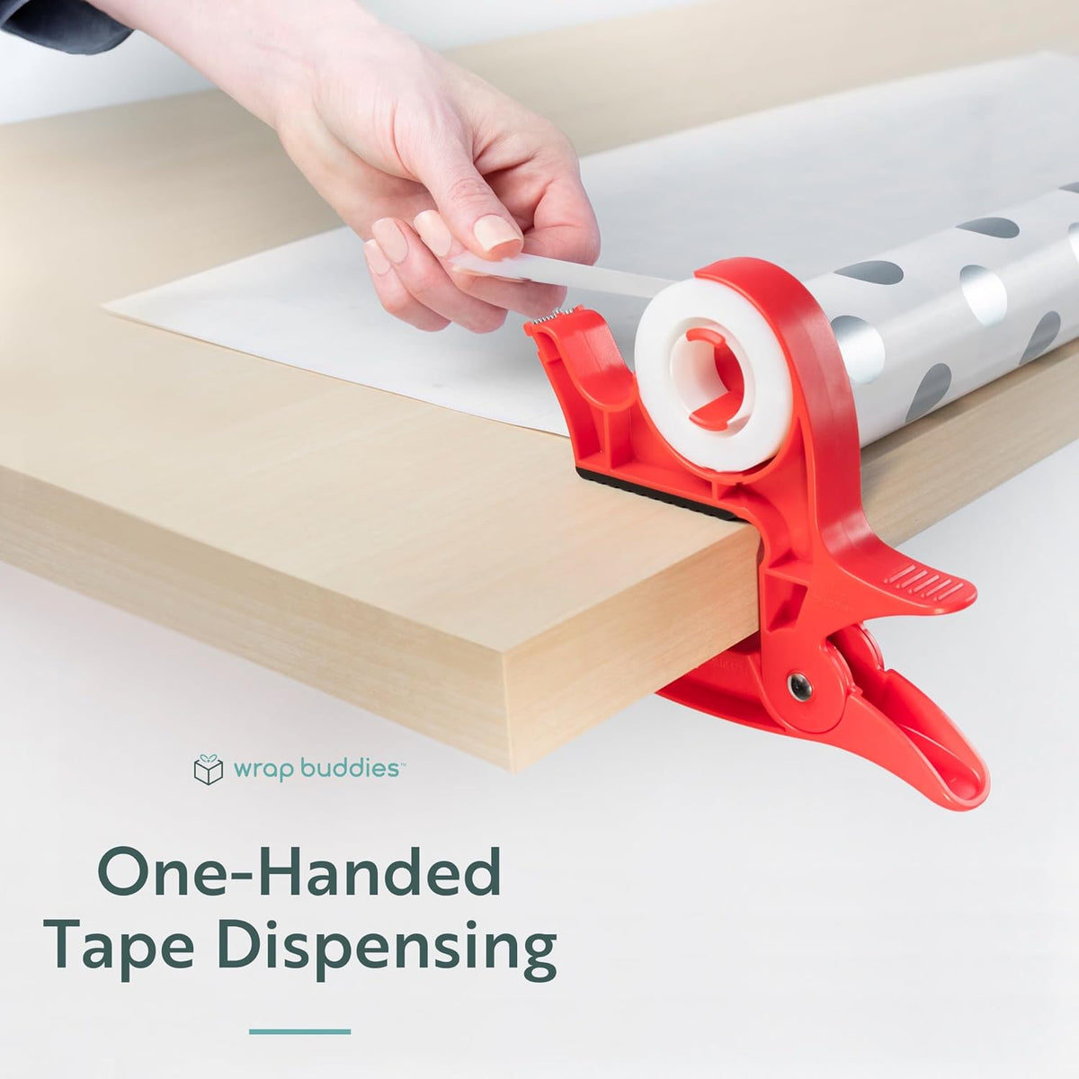 2-Piece Desktop Gift-Wrapping Tape Dispenser