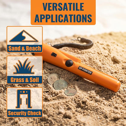 Handheld Metal Detector Pinpointer - With Buzzer/Vibration Alerts