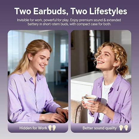 Wireless Bluetooth Headset，Tiny Size Invisible Earbuds，Sleep and Sports Earphones Set