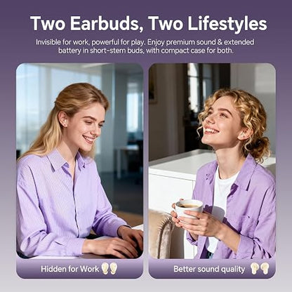 Wireless Bluetooth Headset，Tiny Size Invisible Earbuds，Sleep and Sports Earphones Set