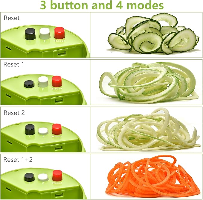 4-in-1 Handheld Spiralizer Vegetable Slicer