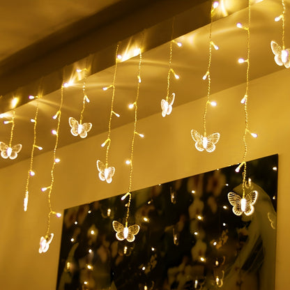 Butterfly Curtain Fairy Lights USB Plug in