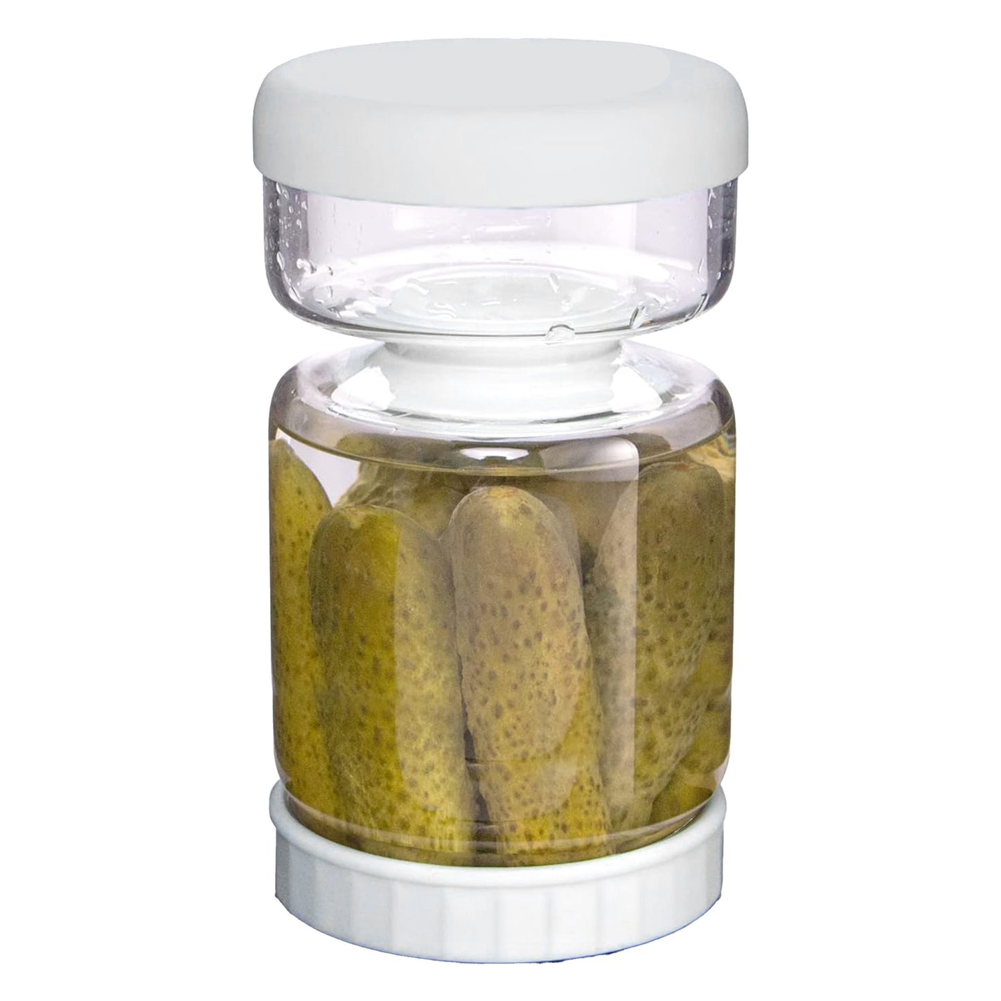 Pickle Jar with Strainer Flip,34oz Pickle Container
