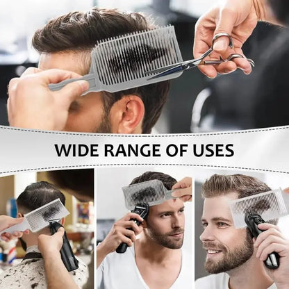 4-Piece Self Haircut Trimming Set with Adjustable Silicone Guide Band