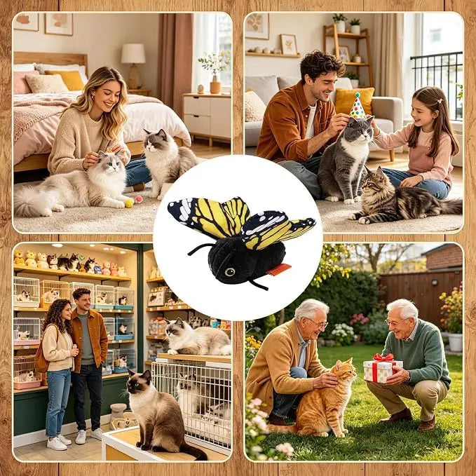 Interactive Electric Butterfly Cat Toy