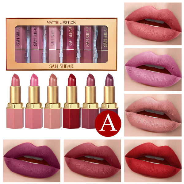 6-Piece Long-Lasting Matte Lipstick Set
