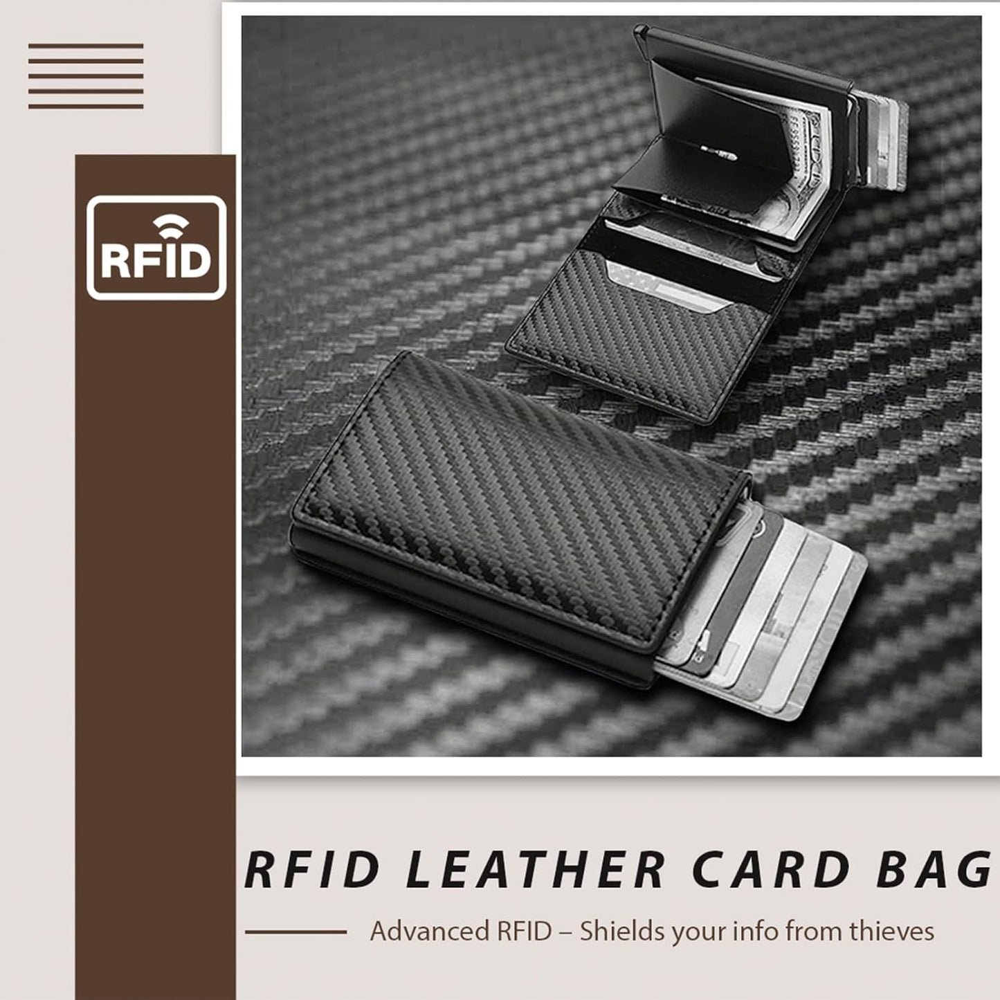 Automatic Pop-Up Anti-Theft Wallet
