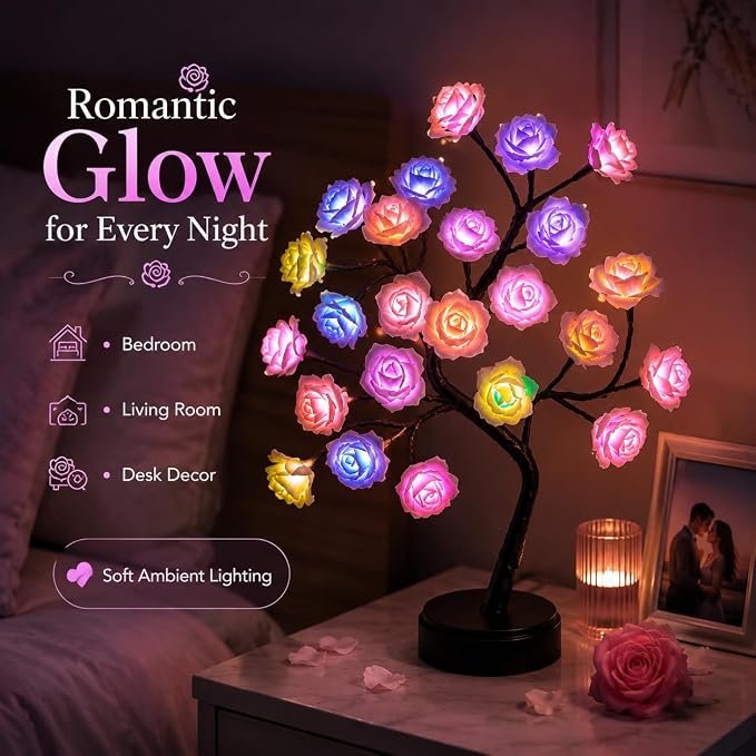 LED Rose Tree Light with Remote Control