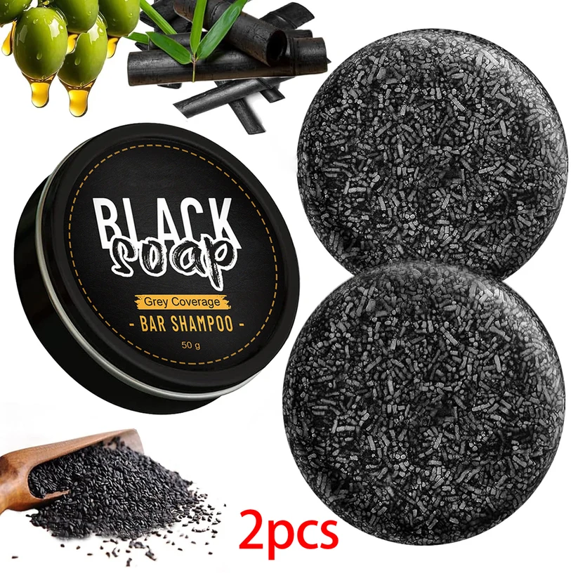 Black Hair Soap bar for Men and Women