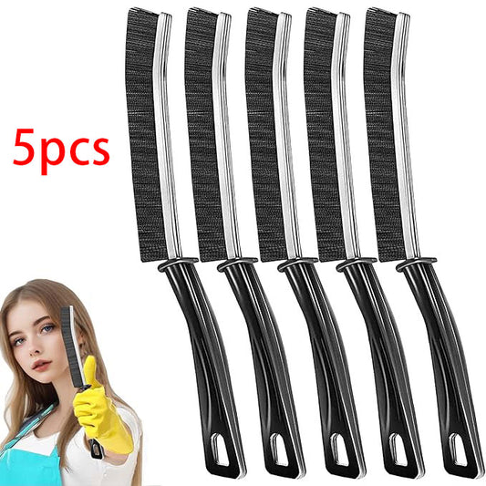 5pcs Hard-bristled Crevice Cleaning Brush for Household Use