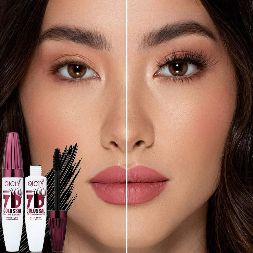 7D Colossal Mascara, Black Long-Lasting & Buildable Volume, Natural Length