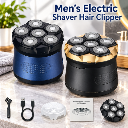 Bald Head Shaver LED Display Waterproof Rechargeable Long Battery