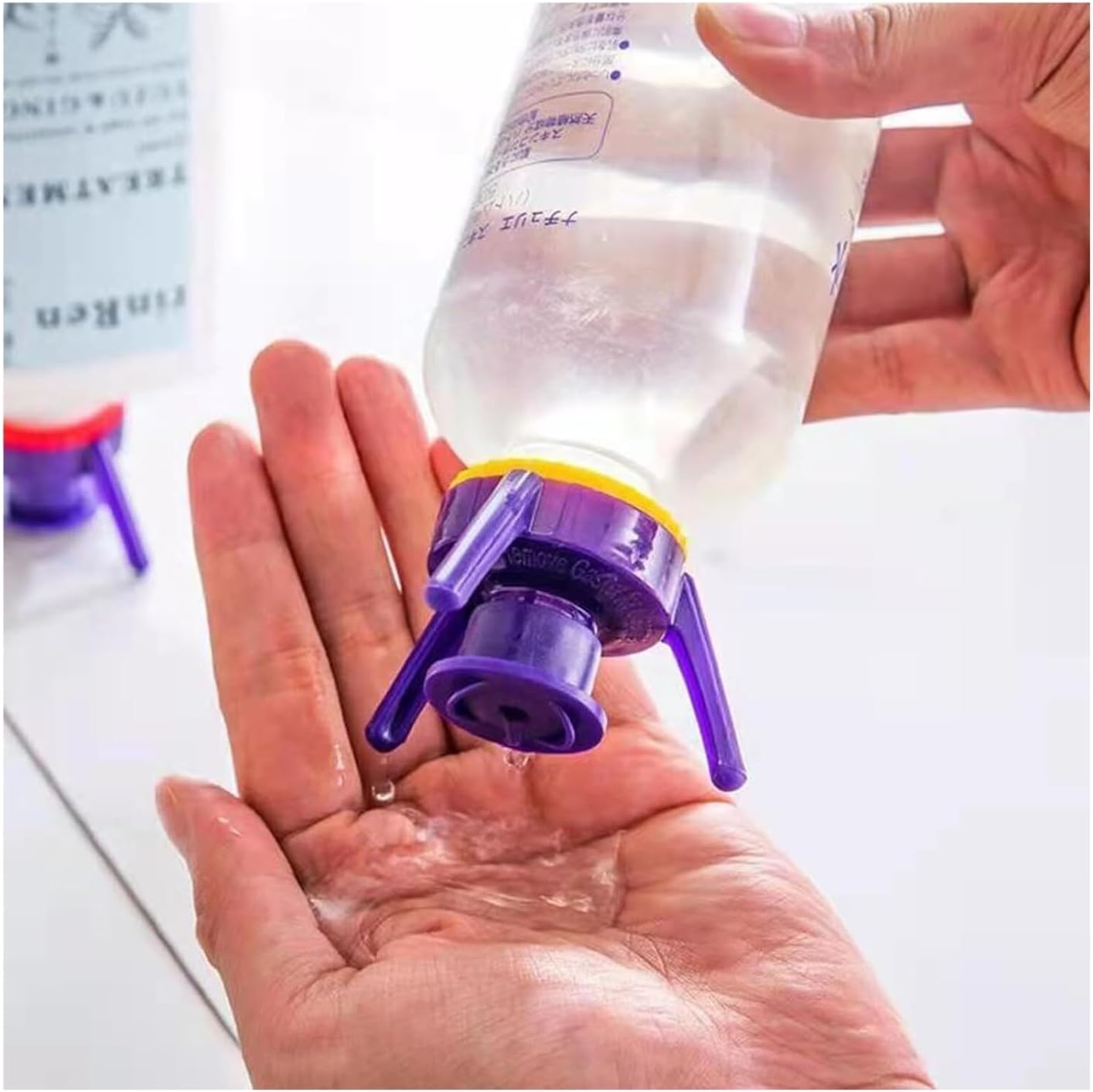 Bottle Emptying Cap Kit with 3 Sizes, Leak-Proof Upside Down Dispenser for Thick Liquids, Fits Most Plastic Bottles