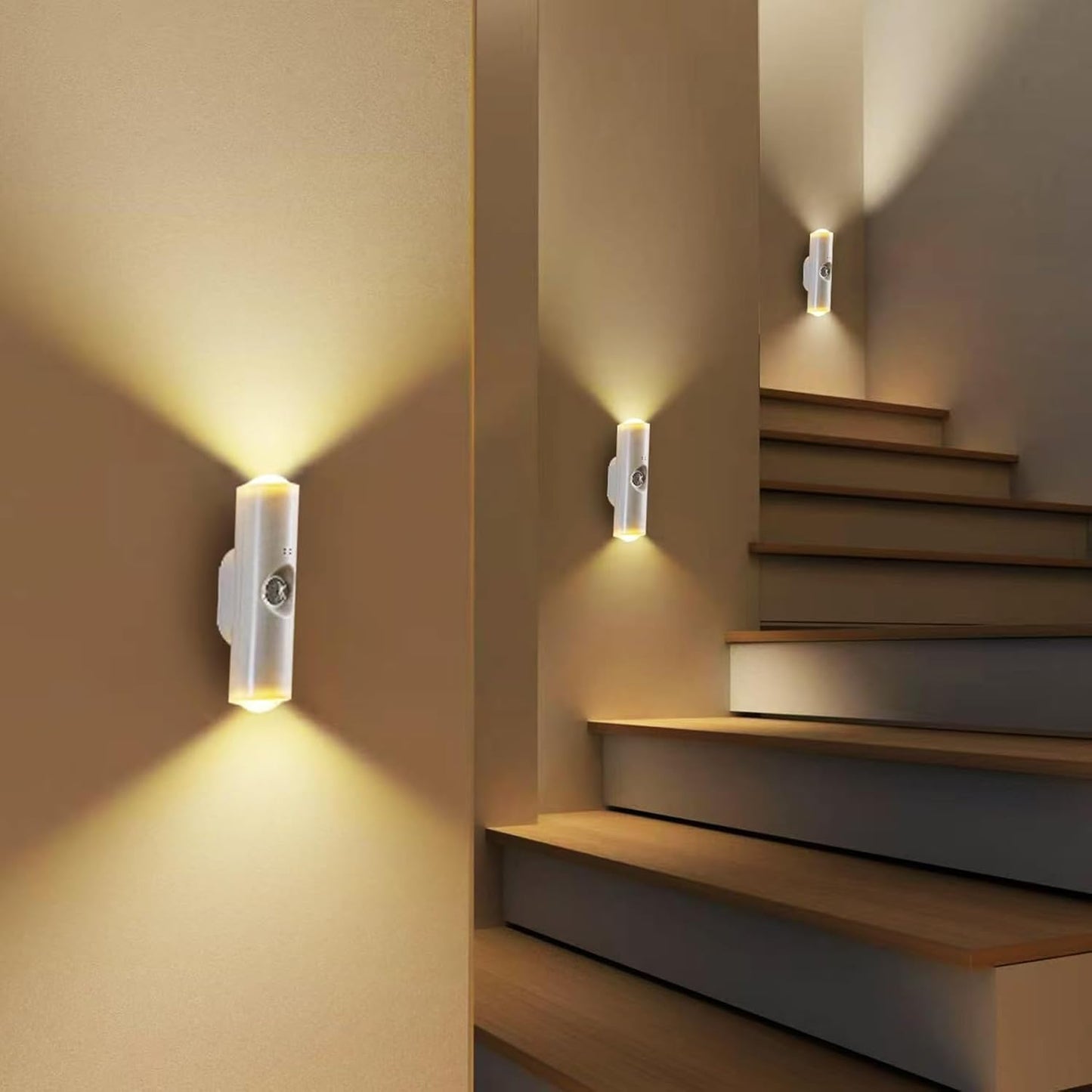 2Pcs Rechargeable Smart LED Motion Sensor Ambient Lights