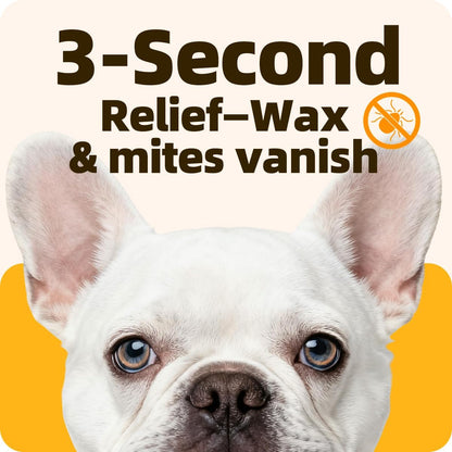 Pet Ear Drops for Ear Infection Treatment, Ear Mites Treatment, Dog Yeast Soothing Cleansing, Ear Wax Removal