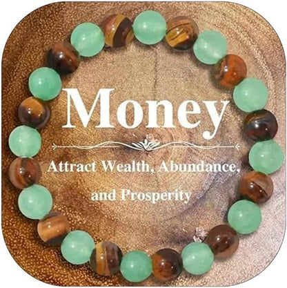 Crystal Money Attraction Bracelets Wealth for Good Luck Bracelet Tiger Eye