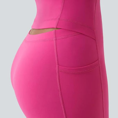 Womens Tennis Dress, Athletic Dress with Built-in Bra & Shorts Pockets
