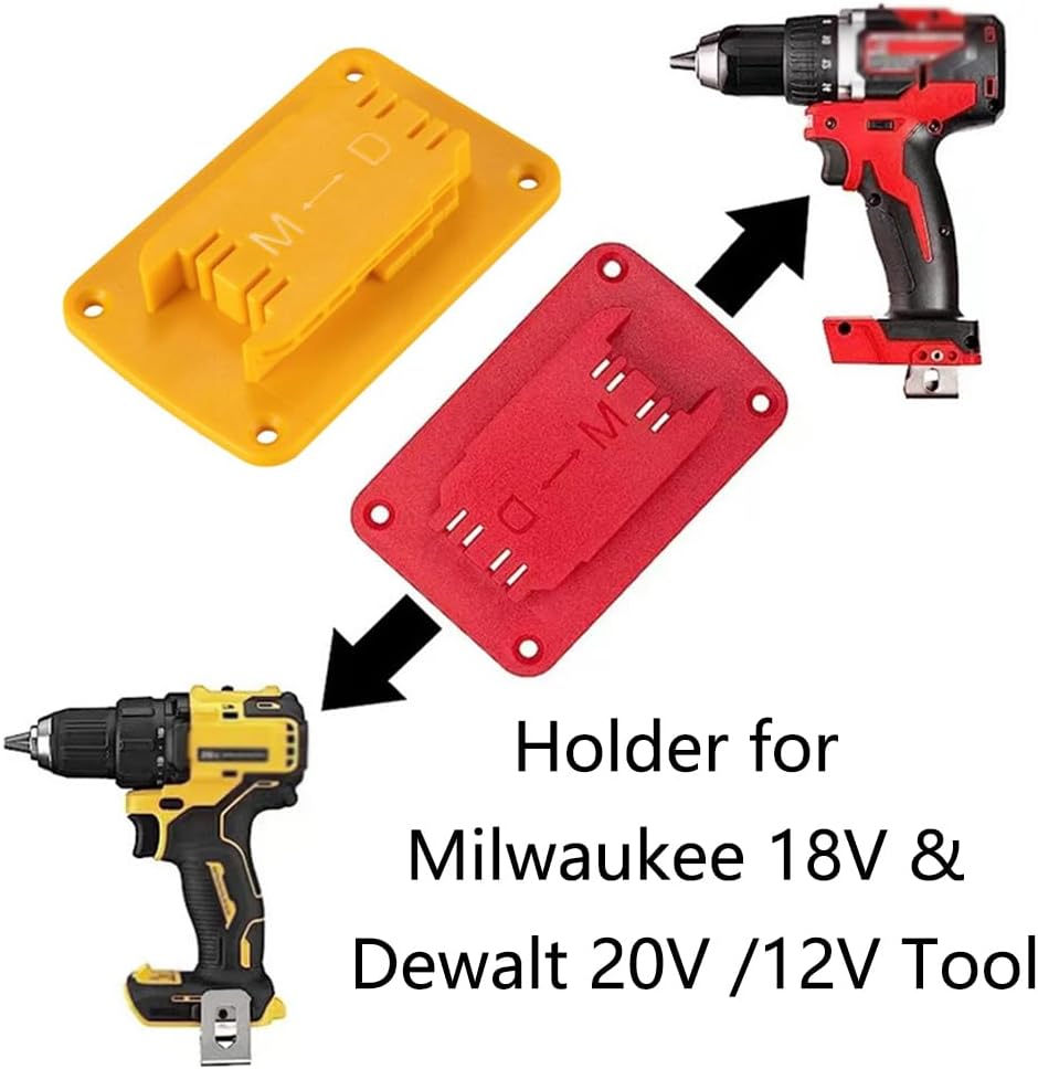 5Pcs Plastics Wall Mounted Clips for M18 18V Series Lithium Battery Tools