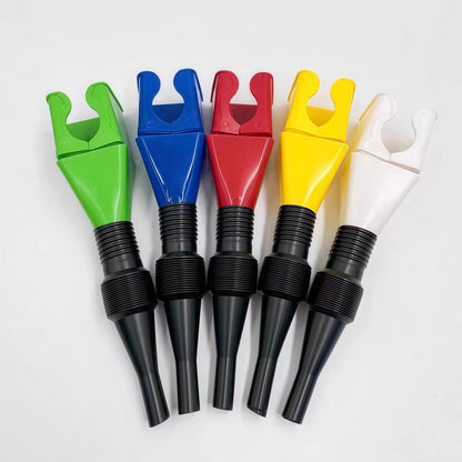 2pcs Universal Household Folding Buckle Funnel, Flexible Wide Mouth Draining Tool, Car Telescopic Hose Refueling Funnel for Automotive Transmission Fluid, Car Fuel, Oil Change