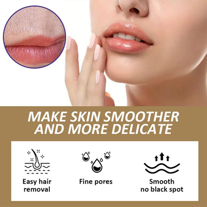 Facial Hair Removal Cream - Coconut Oil Based Gentle Body Hair Remover Cream for Women