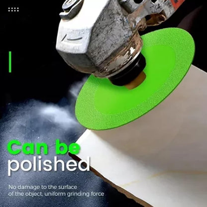 3pcs 100MM Diamond Ultra-Thin Green Brazing Blade For Cutting Ceramic Jade Glass Tile Wine Bottle Grinding