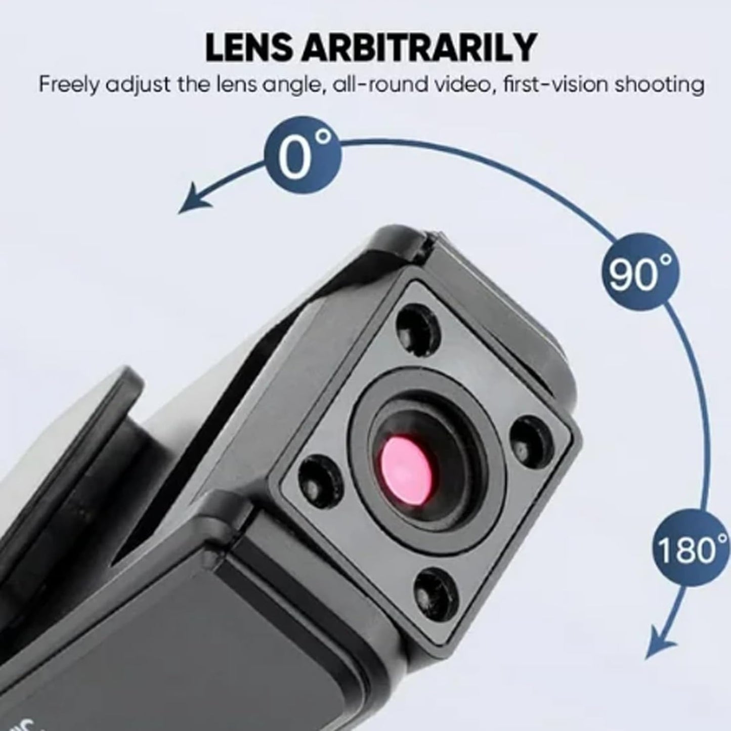 Ultra HD Clip-On 2-in-1 Sports Video & Audio Recorder - 1080p Anti Shake, Wide Angle, 5h Record
