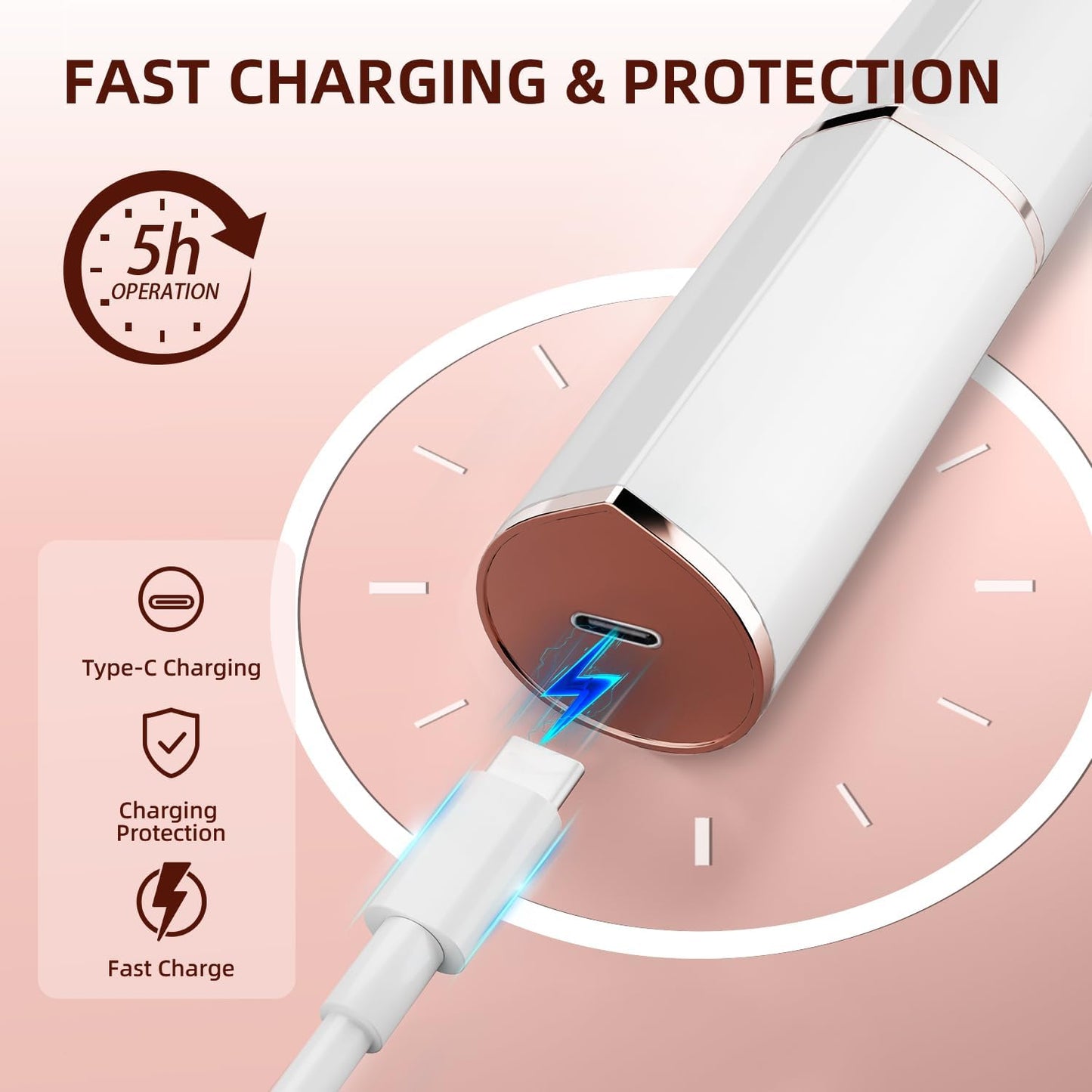 2 in 1 Facial Hair Remover and Eyebrow Trimmer