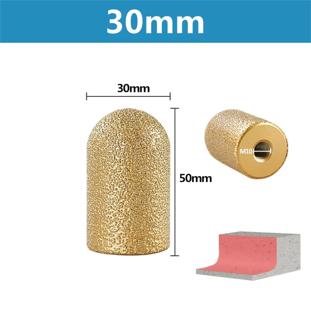 20/30mm Diamond Vacuum Brazed Round Grinding Head