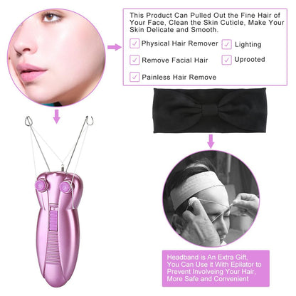 Women's Electric Beauty Epilator - Face Massager Pull Faces Delicate Device Depilation