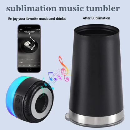 Wireless Music Speaker Tumbler Beer Cup for Outside Playing Songs with Phone