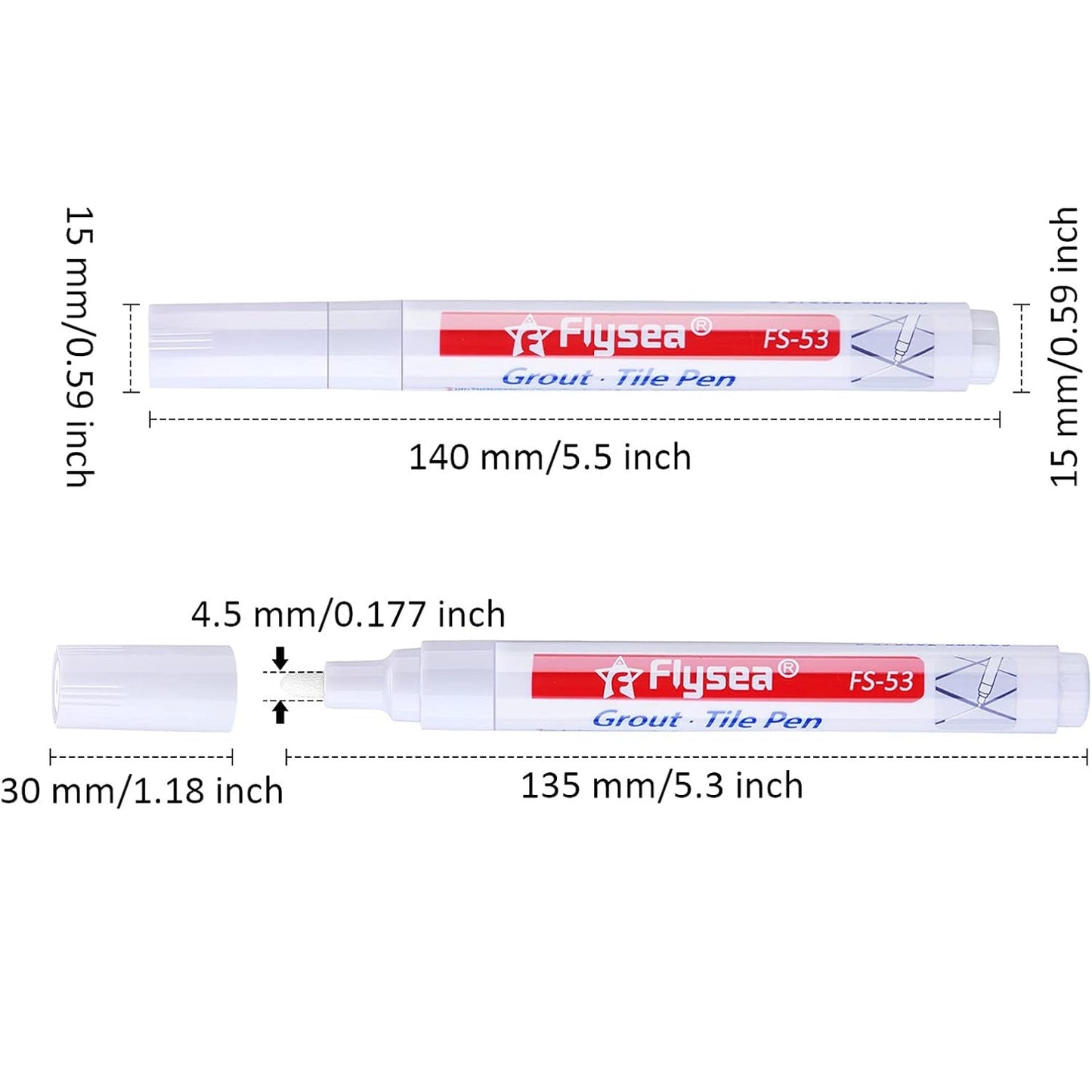 Grout Tile Pen Grout Restorer Pen Renew Repair Marker for Tile Wall Floor