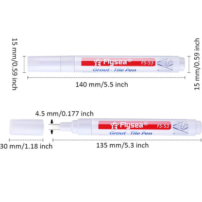 Grout Tile Pen Grout Restorer Pen Renew Repair Marker for Tile Wall Floor