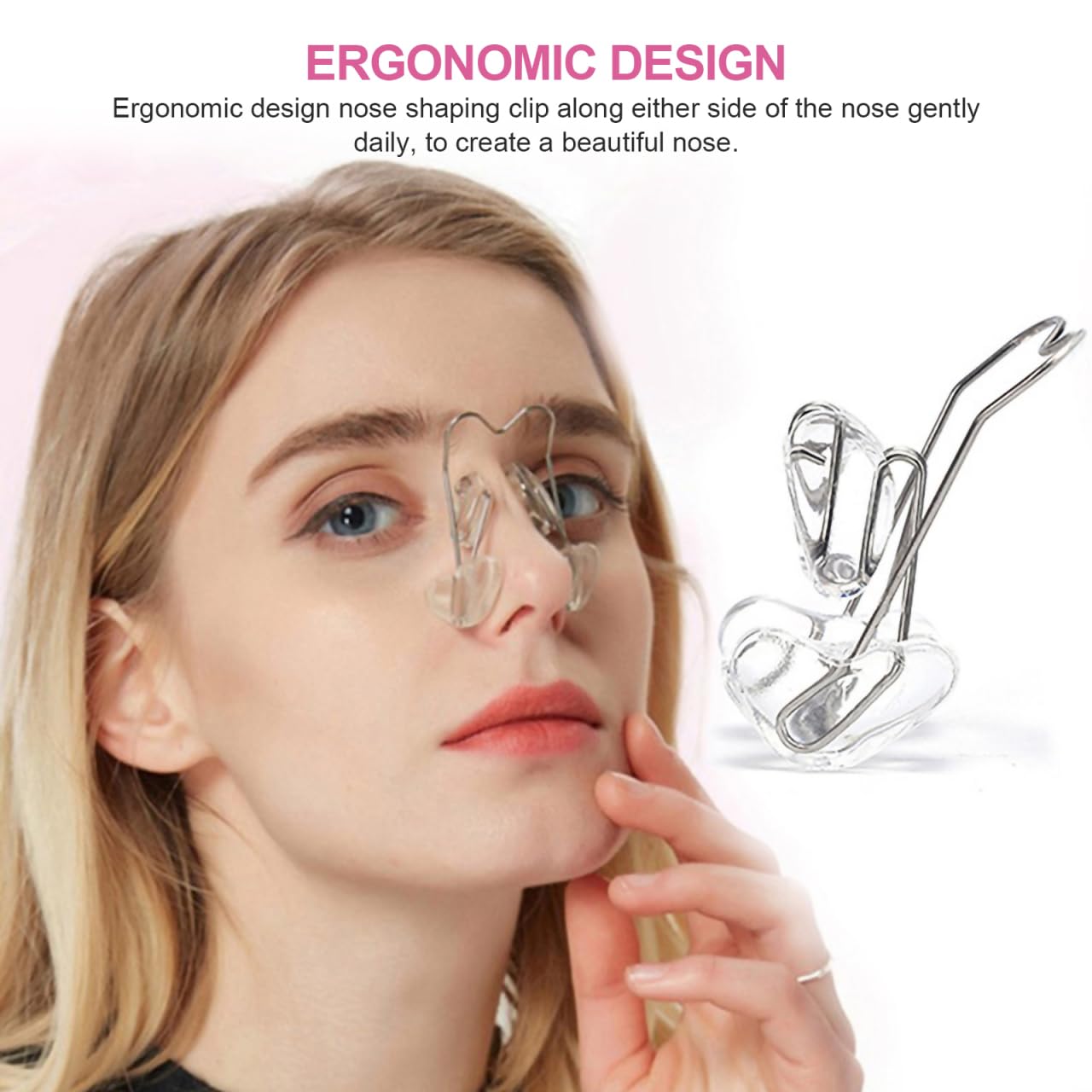 Silicone Nose Slimming Tool Portable Corrector for Straightening and Reducing Nose Width