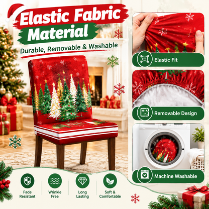 6-Piece Set of Fun Christmas Chair Covers