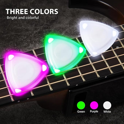 Glowing Guitar Pick: Lightweight Colourful Illuminated Picks for Acoustic & Electric Guitar