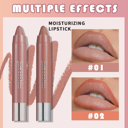6pcs Natural Nourishing Tinted Lip Crayons Set for Women - Moisturising  Longwear, Matte Creamy