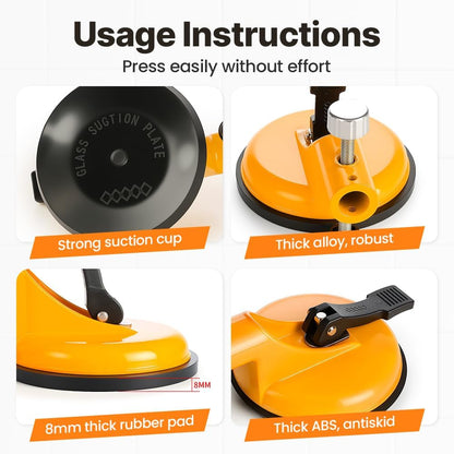 Vacuum Suction Seam Countertop Alignment Clamp with Heavy Duty Rubber Suction Cups