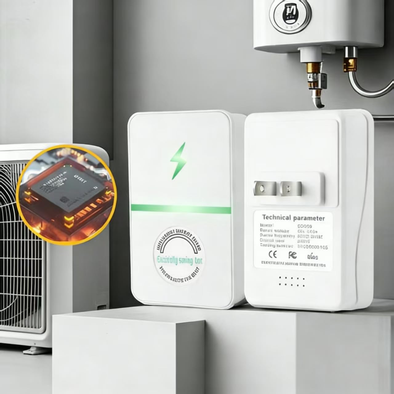 2pcs Electric Power Protection Device for Home & Office US Plug 90V-250V