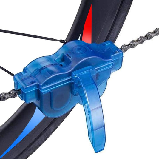 Bike Chain & Gear Cleaner Scrubber Tool with Rotating Brushes
