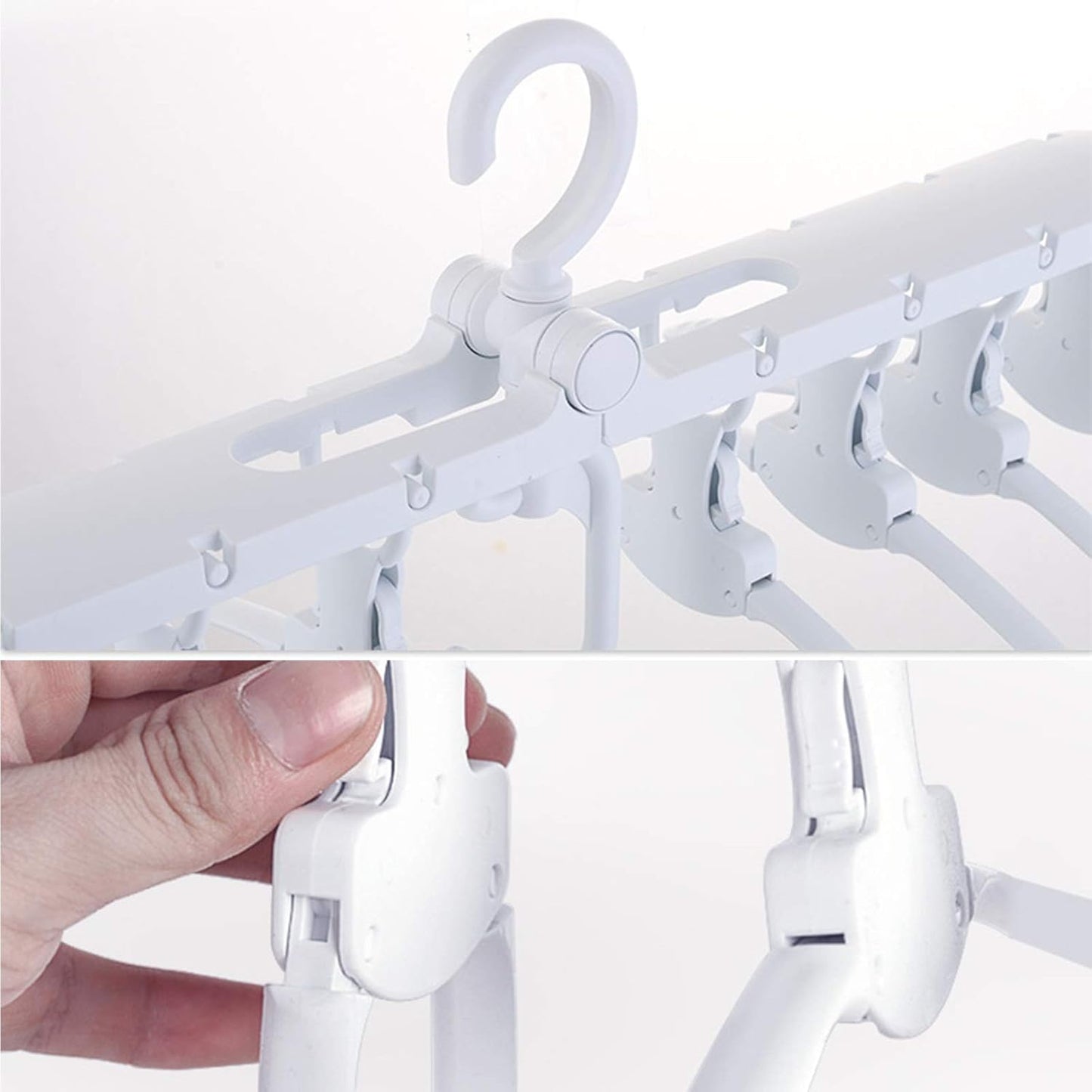 Foldable Clothes Drying Rack Multi-Function Suit Hangers 360° Rotation