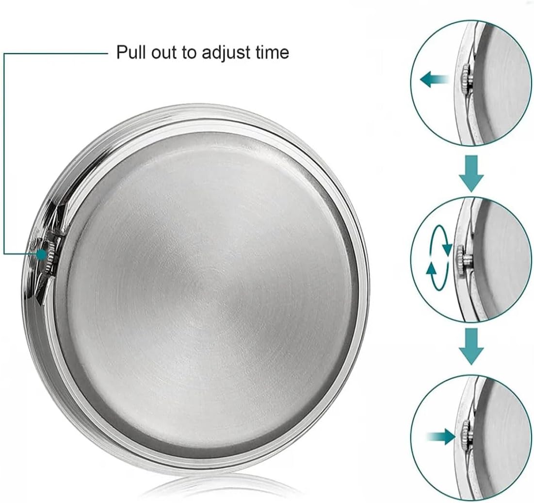 Mini Car Clock for Dash with Adhesive Sticker & Vent Clip - Luminous Decoration