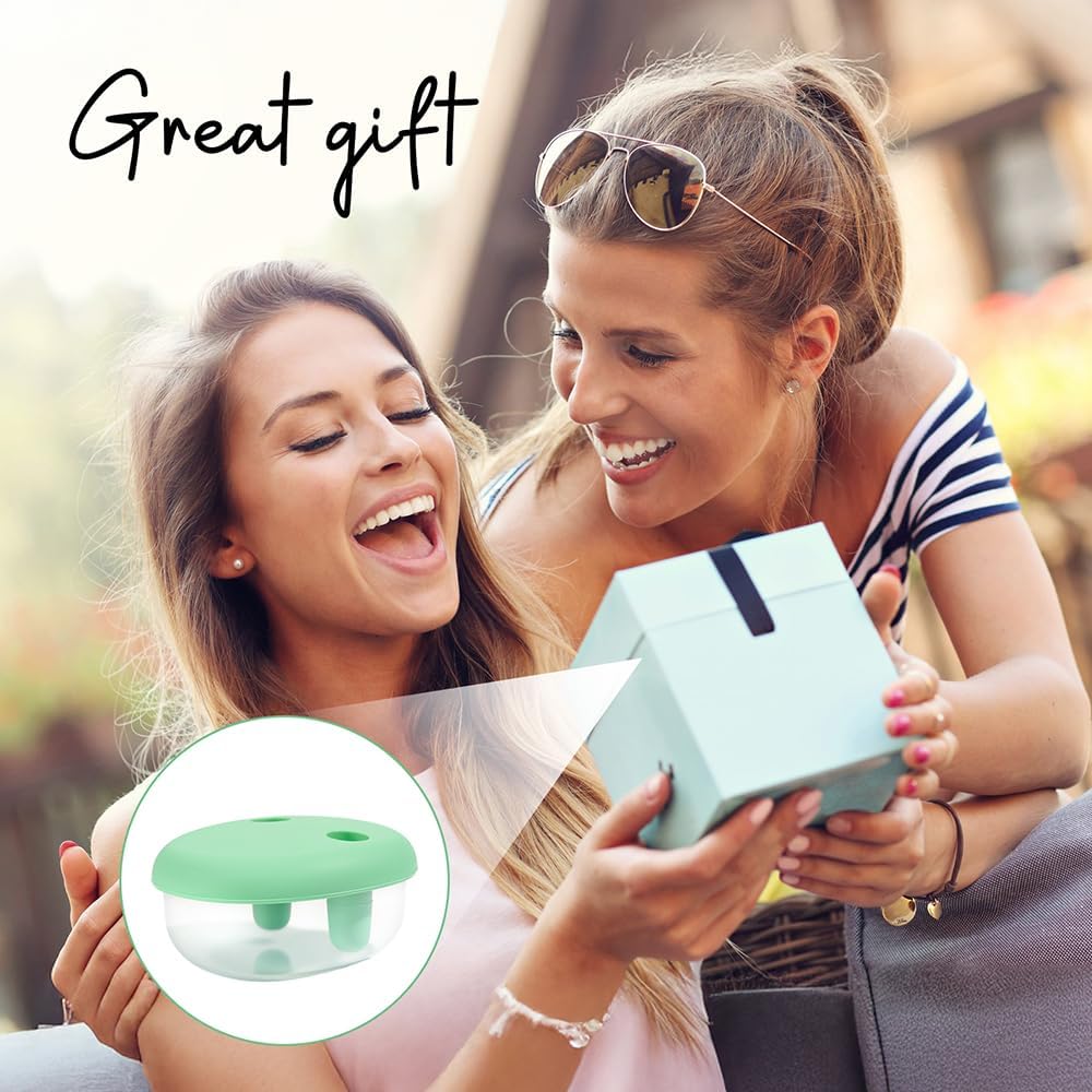 2-in-1 Portable Reusable Leak-Proof Silicone Lid No-Mess Snack Container For Keeping Hands Clean
