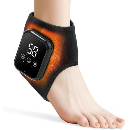 Cordless Ankle Heating Pad, Ankle Massager with Heat