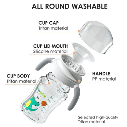 Drinking Bottle and Non-Slip Handles for Baby Toddlers