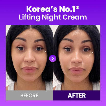 Korean Facial Night Lifting Cream with 17-Peptide Complex & Probioderm