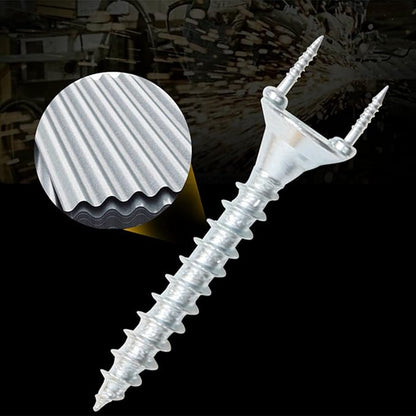 20Pcs Solid Wood Baseboard Seamless Nails Double-Headed Self-Tapping Screws 25mm