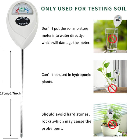 Soil Moisture Monitor for House Plants, Soil Hygrometer Moisture Sensor for Indoor & Outdoor