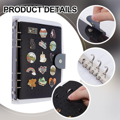 Felt Pin Brooch Storage Book DIY Charms Organizer Booklet Creative Pin Badges Collection Board