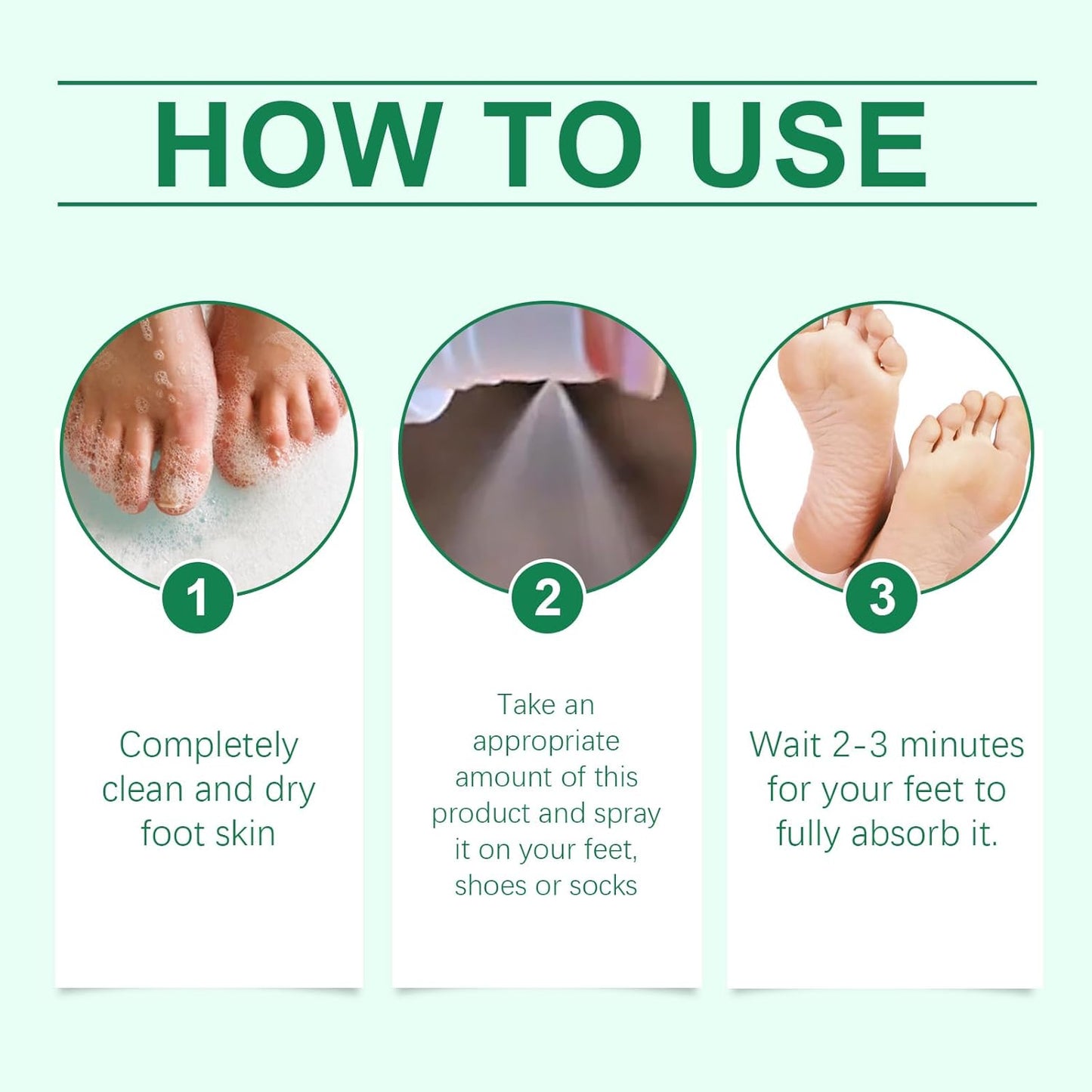Tea Tree Oil Foot Spray - Foot & Shoe Freshness, Quick-Drying and Travel-Friendly