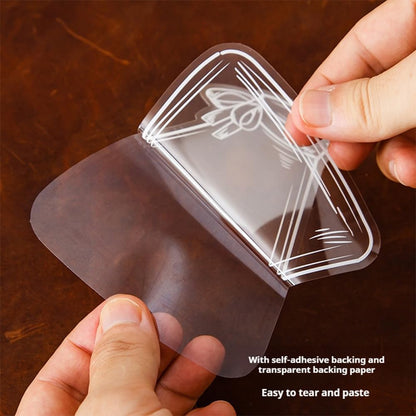 20Pcs Transparent Bookmarks for Dried Flowers, DIY Gifts Bookmarks